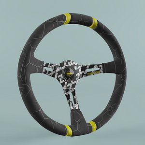3D MOMO Steering Wheel ULTRA Yellow