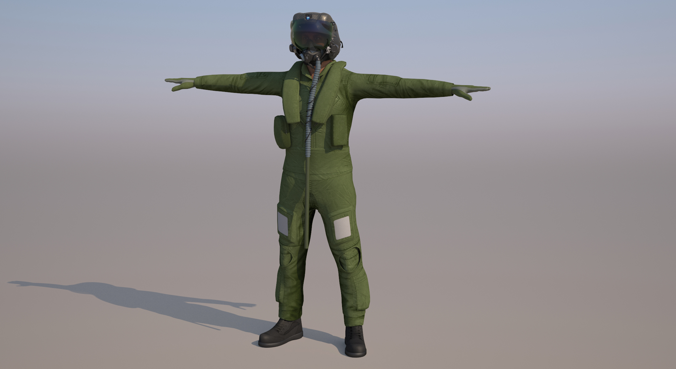 3D model fighter pilot - TurboSquid 1610096