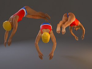 female swwimmingpool bcc 2130 3D model