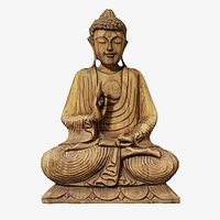Photorealistic Buddha Statue 3D Scanned