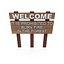 Wooden Signboard with Engraved Text