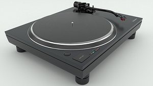 Technics SL-1500 SL-1500C Turntable black 3D model