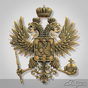 romanov coat arms 3d max