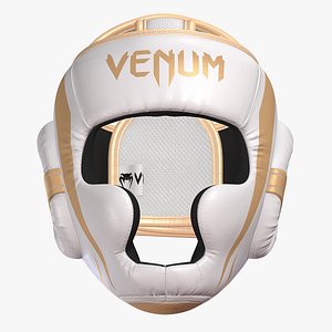 Venum Elite  White  Boxing Headgear Sparring Protection  8K model