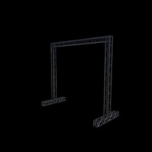 3D model aluminum box truss 3D model
