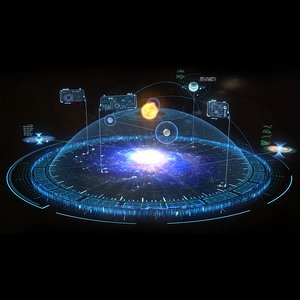 Galaxy Hologram Interface