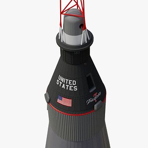 nasa mercury 6 friendship 3d model