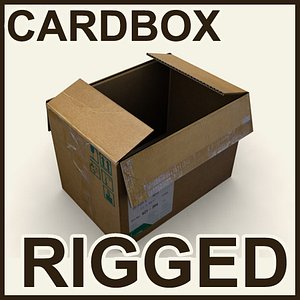 3d rigged box model