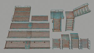 ladder stairs 3D model