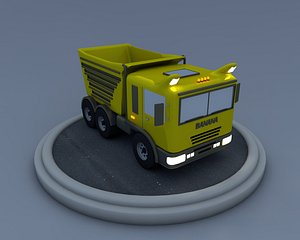truck cartoon obj
