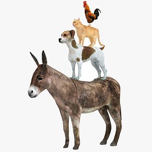 The Bremen Town Musicians 3D model