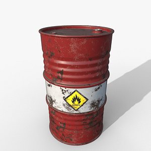 3D Oil Drum model