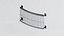 Bow Front Metal Juliet Balcony with Mounting Plates