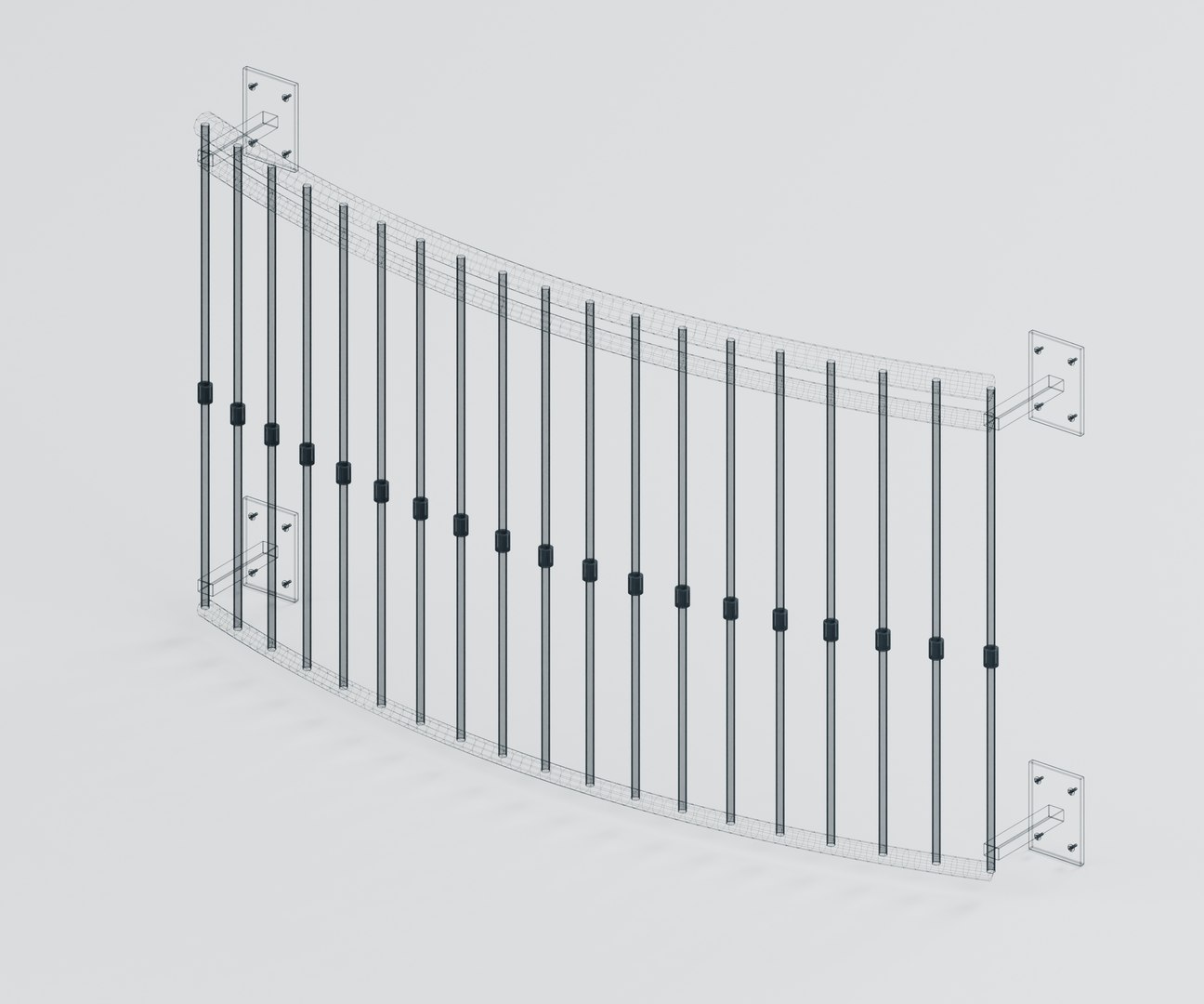 Bow Front Metal Juliet Balcony with Mounting Plates 3D model https://p.turbosquid.com/ts-thumb/v1/XqV8kl/Li/06_wire/jpg/1791073815/1920x1080/fit_q87/5b370c7b7dd65b0ca355a97932834306e7145a24/06_wire.jpg