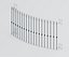 Bow Front Metal Juliet Balcony with Mounting Plates
