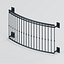Bow Front Metal Juliet Balcony with Mounting Plates