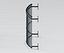 Bow Front Metal Juliet Balcony with Mounting Plates