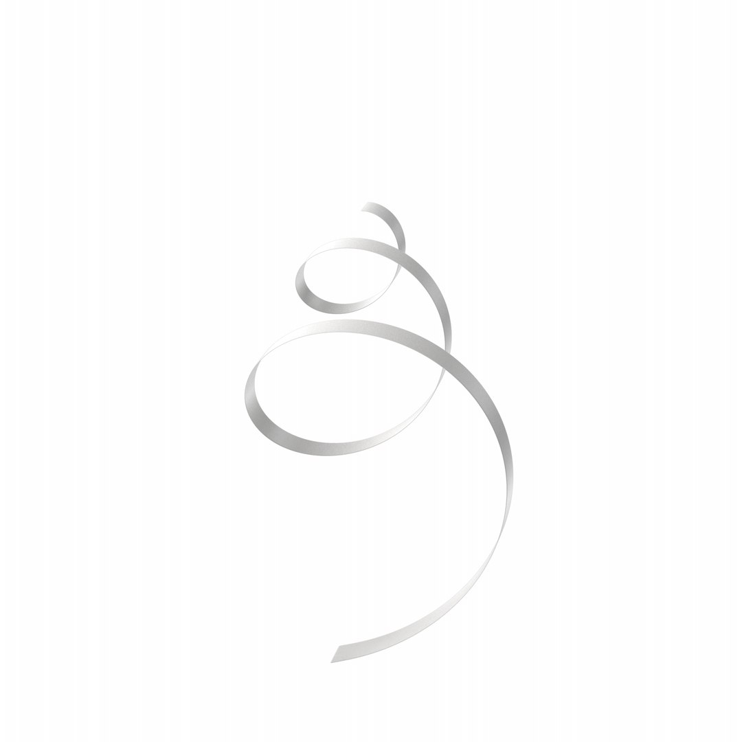 3D Model Curly Ribbon - TurboSquid 2178357