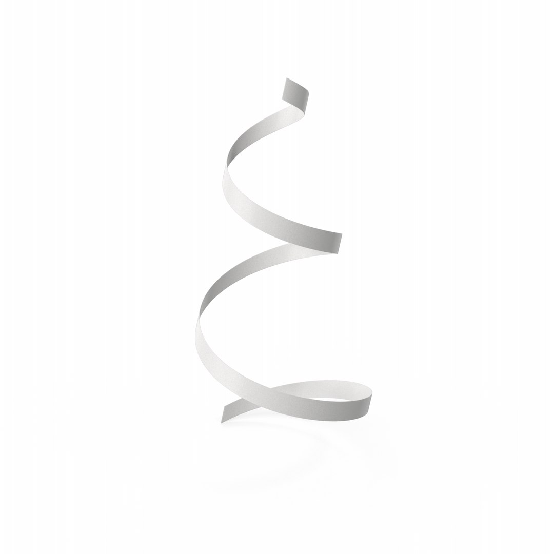 3D Model Curly Ribbon - TurboSquid 2178357