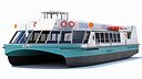 Modern Passenger Ferry Boat