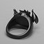 Ring with a small dragon 3D model