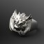 Ring with a small dragon 3D model