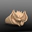 Ring with a small dragon 3D model