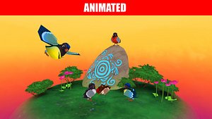 Animated birds pack