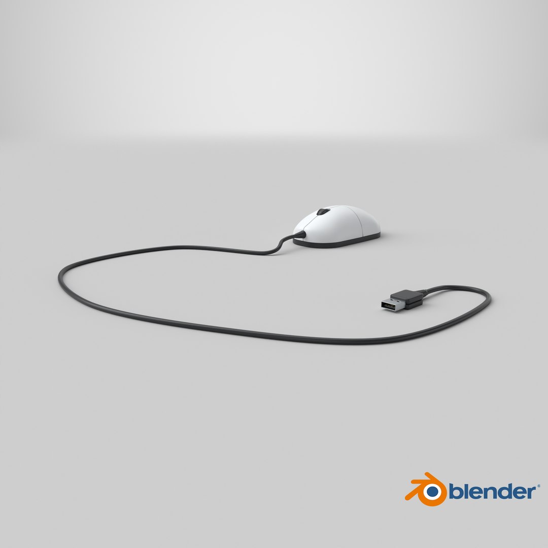 3D Model Clinical Wired Computer Mouse - TurboSquid 2635086
