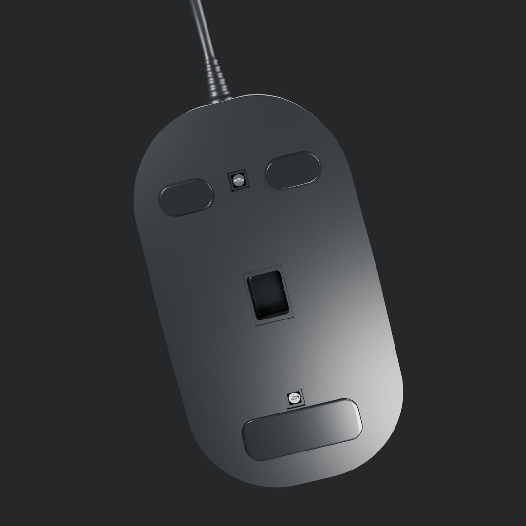 3D Model Clinical Wired Computer Mouse - TurboSquid 2635086