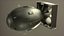 3D Nuclear Bomb Fatman Black PBR