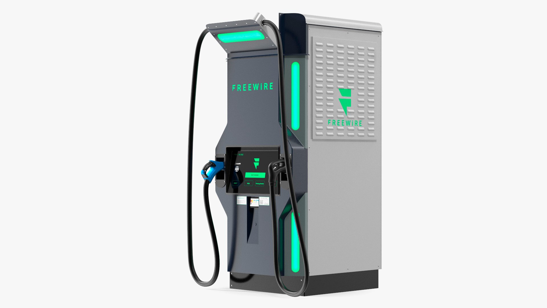 Freewire Ultrafast EV Boost Charger 200 Rigged for Maya 3D model preview