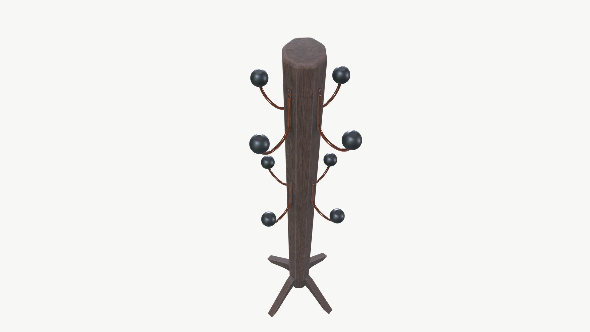 3D Model Coat Rack - TurboSquid 2295586