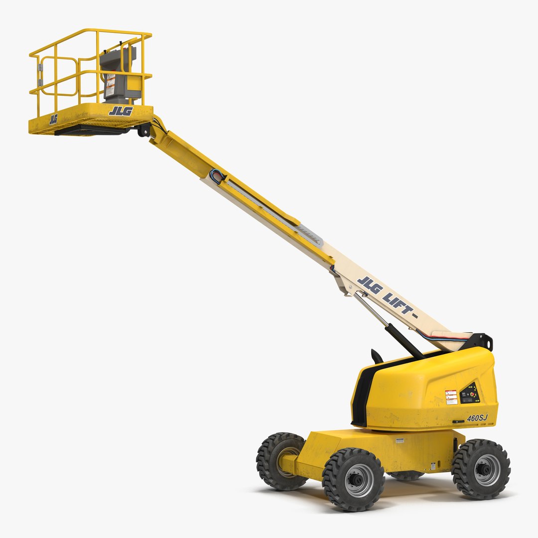 Telescopic Boom Lift JLG Yellow 2 3D model preview