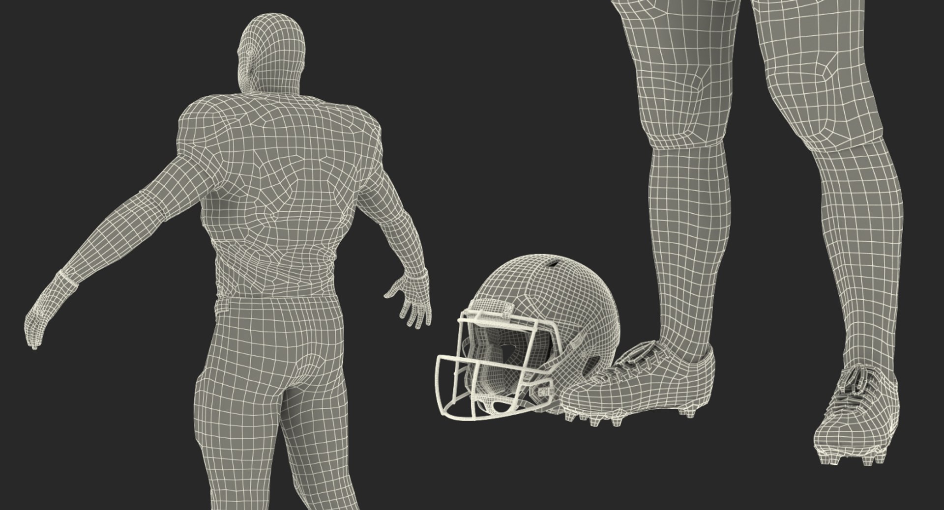 Tennessee Titans American Football Player Fur 3D model