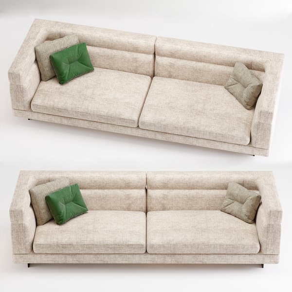 Minotti sofa set 02 3D - TurboSquid 1410354