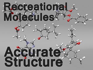 recreational molecules 3d model