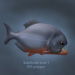 lowpoly Piranha