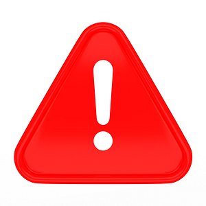 Red Warning Attention Sign