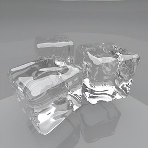 3D ice cubes model