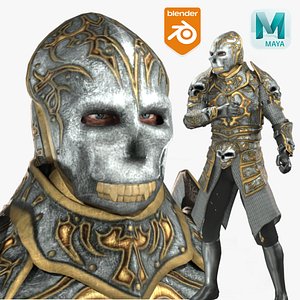 Realistic Rigged Male Warrior Character