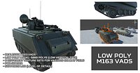 Low Poly M163 VADS
