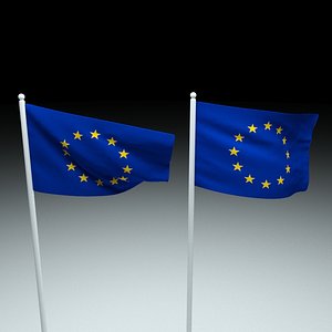 eu flag 3D model