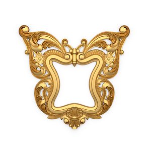 Frame mirror wall ornament onlay 01 3D model