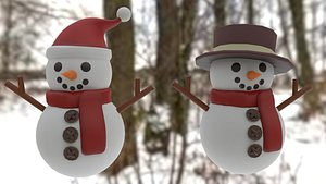Snowman pack 3D model