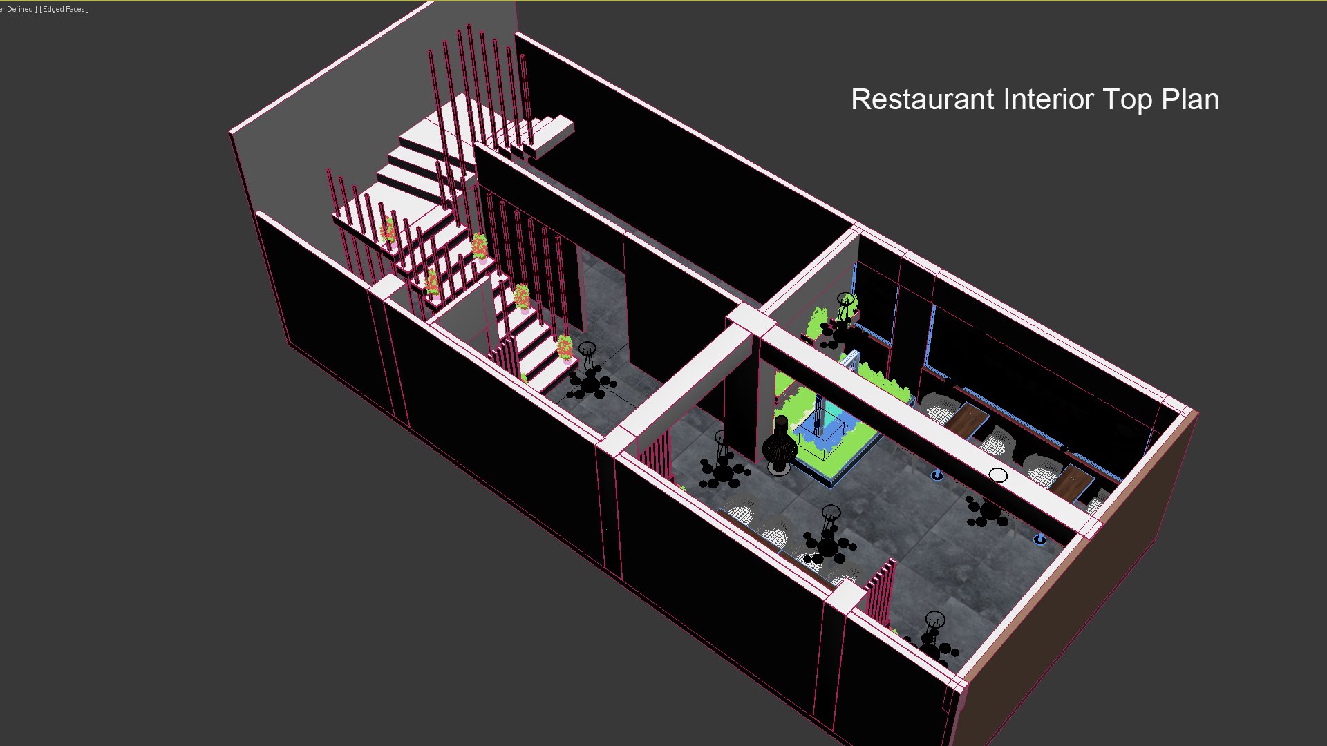 3D Restaurant Interior model - TurboSquid 2105245