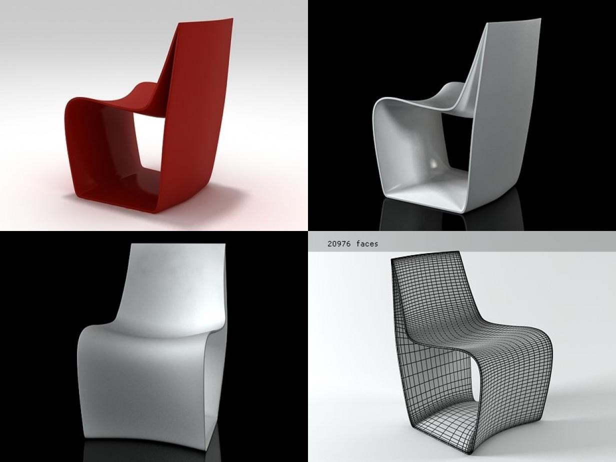 3D sign chair - TurboSquid 1183778