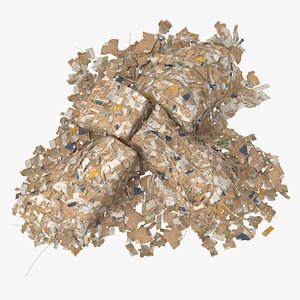 Cardboard Scraps Pile Small Medium and Large