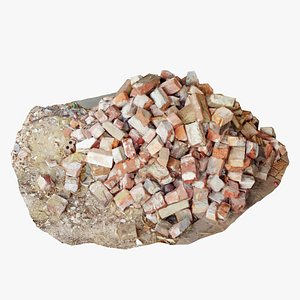 3D model brick pile