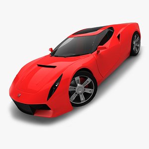 3d model of generic motors sport coupe